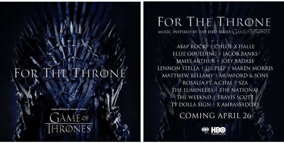 The Weeknd, Ellie Goulding, Travis Scott κ.ά. συμμετέχουν στο soundtrack του «Game of Thrones»