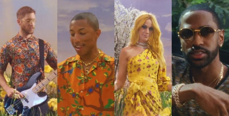 Calvin Harris, Pharrell Williams, Katy Perry και Big Sean στο video του «Feels»