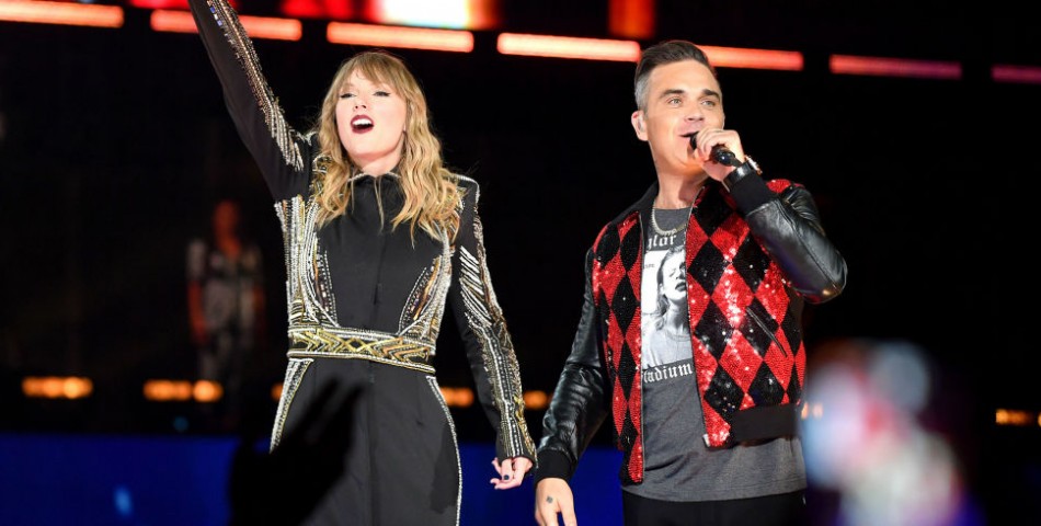 O Robbie Williams τραγούδησε στην συναυλία της Taylor Swift